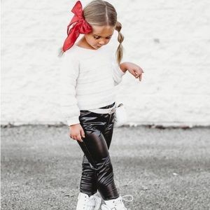 FOREVER 21 Girls Metallic Thread Knitted Sweater 5/6 NWT